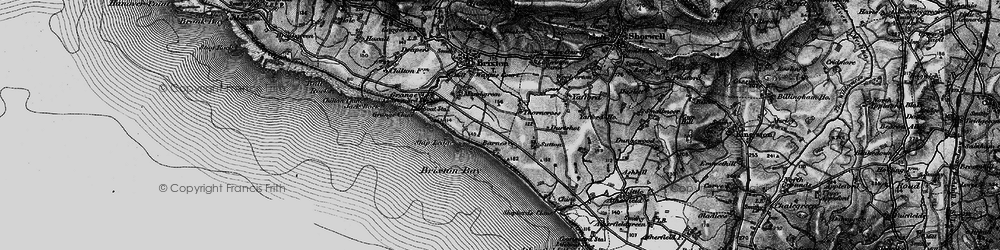 Old map of Brighstone Bay in 1895