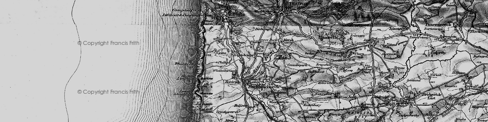 Old map of Thorne in 1896