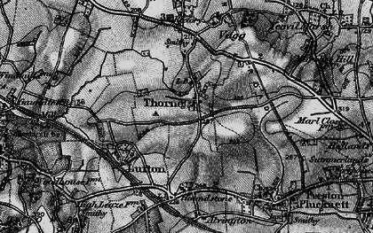 Old map of Thorne Coffin in 1898