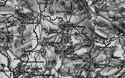 Old map of Thorne St Margaret in 1898