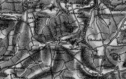 Old map of Thornehillhead in 1895