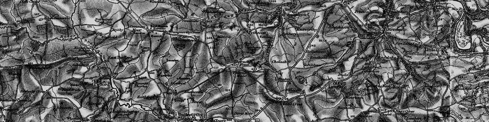 Old map of Thornehillhead in 1895