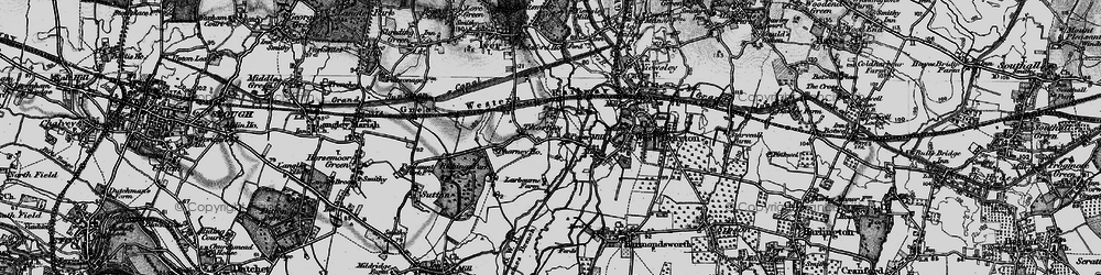 Old map of Thorney in 1896
