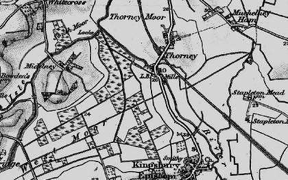 Old map of Thorney in 1898