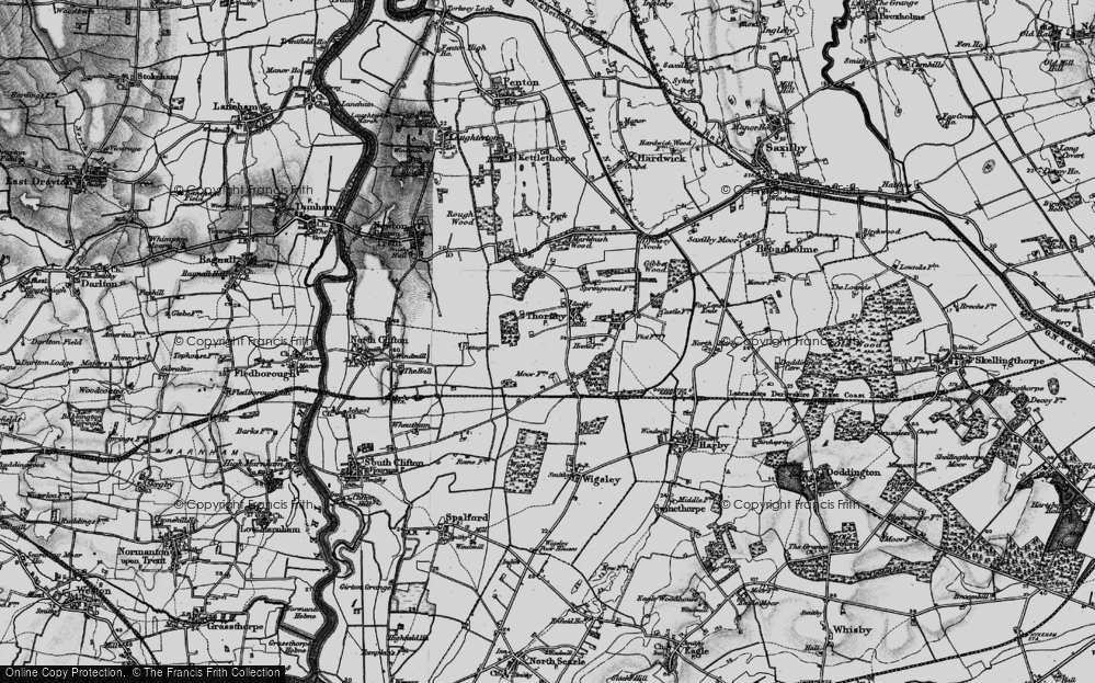 Old Map of Thorney, 1899 in 1899