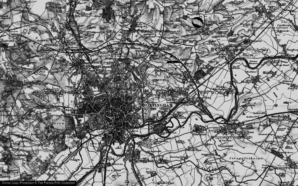 Old Map of Thorneywood, 1899 in 1899