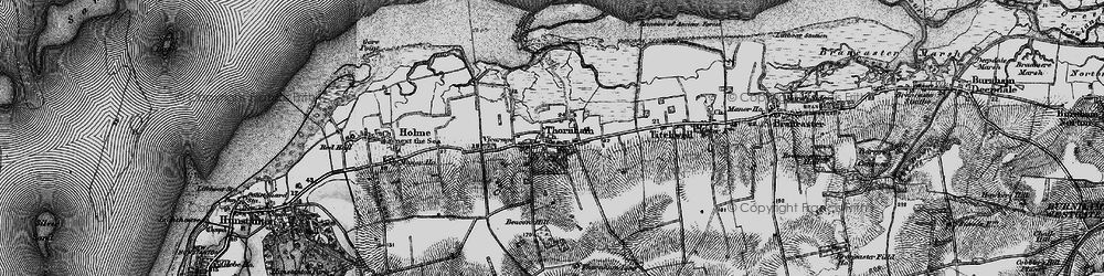 Old map of Thornham in 1898