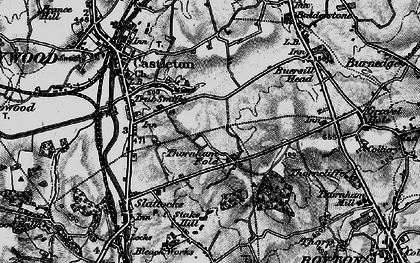 Old map of Thornham Fold in 1896