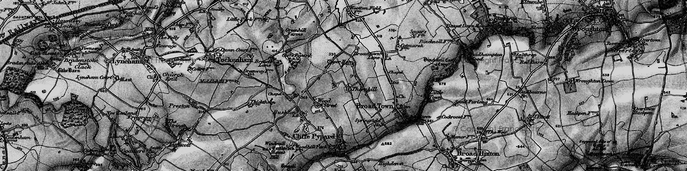 Old map of Thornhill in 1898
