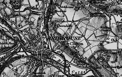 Old map of Thornhills in 1896