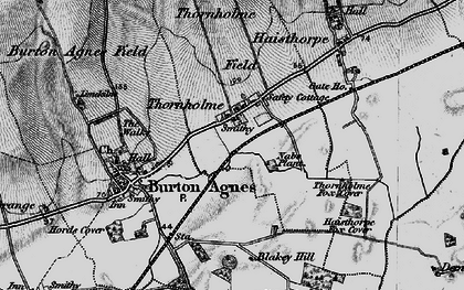 Old map of Thornholme in 1897