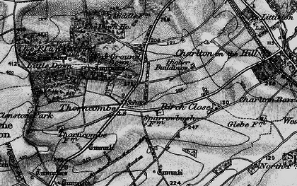 Old map of Thornicombe in 1898