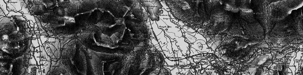 Old map of Whinlatter Forest Park in 1897