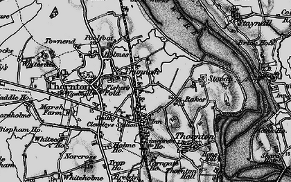 Old map of Thornton in 1896