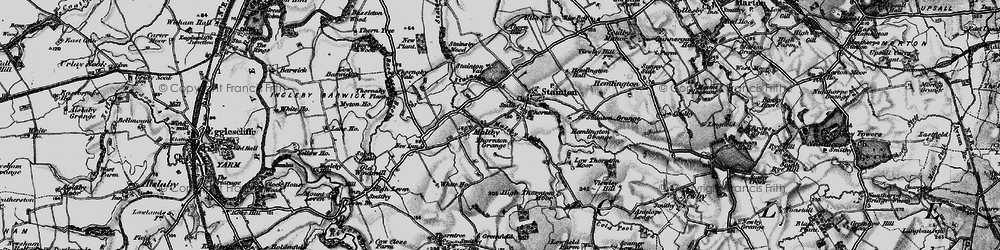 Old map of Stainton Beck in 1898