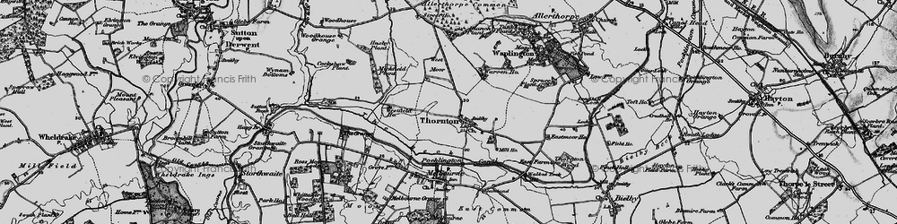 Old map of Allerthorpe Common in 1898