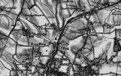 Old map of Thornton in 1898