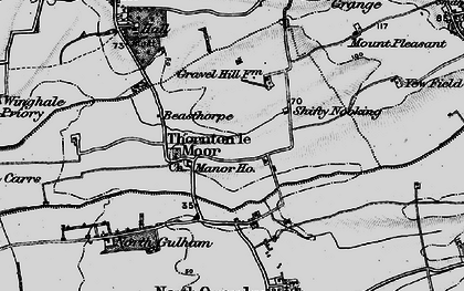 Old map of Thornton le Moor in 1898