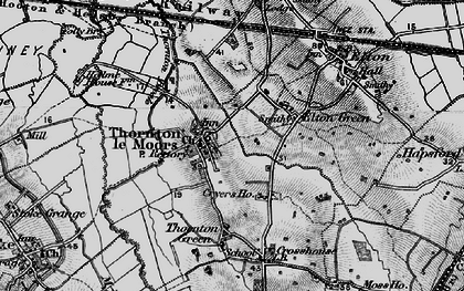 Old map of Thornton-le-Moors in 1896
