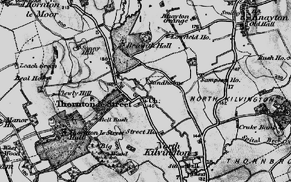 Old map of Brawith Hall in 1898