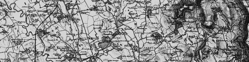 Old map of Thornton-le-Street in 1898