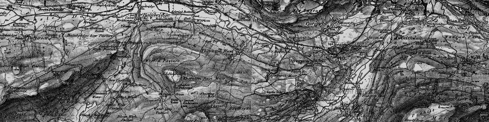 Old map of Aysgarth Moor in 1897
