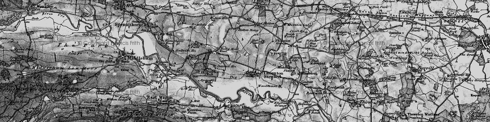 Old map of Thornton Steward in 1897