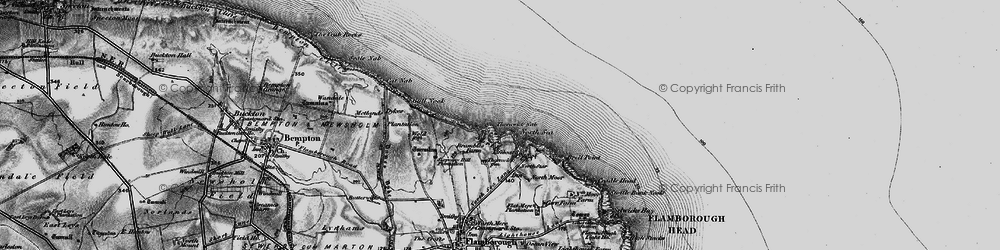 Old map of Thornwick Bay in 1897