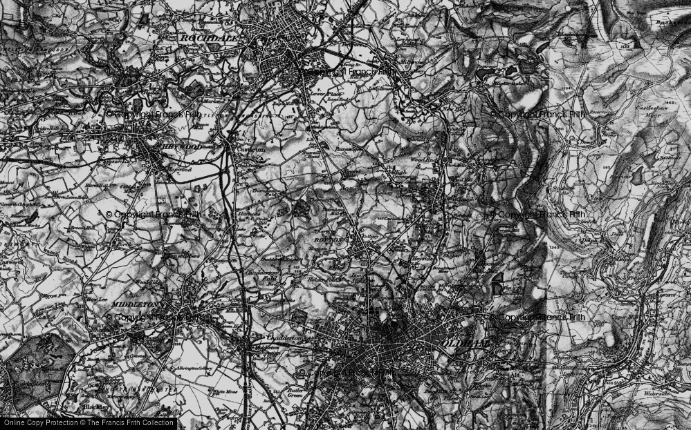 Old Map of Thorp, 1896 in 1896