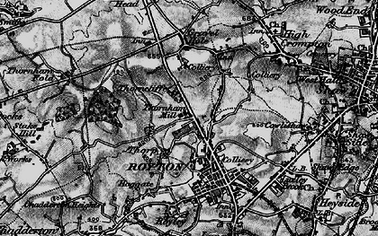 Old map of Thorp in 1896
