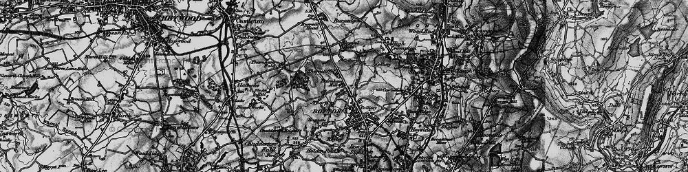 Old map of Thorp in 1896
