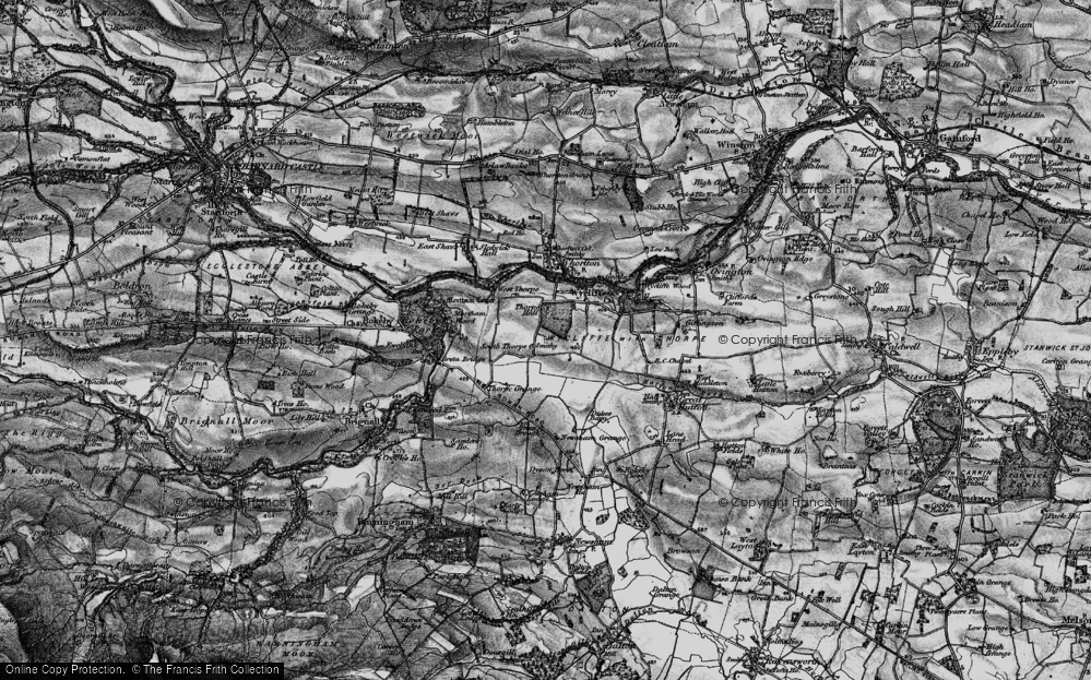 Old Map of Thorpe, 1897 in 1897