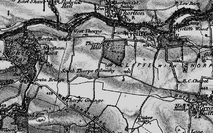 Old map of Thorpe in 1897