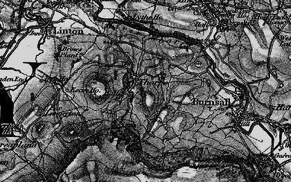 Old map of Burnsall and Thorpe Fell in 1898