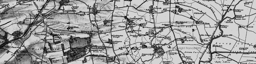 Old map of Thorpe in 1898
