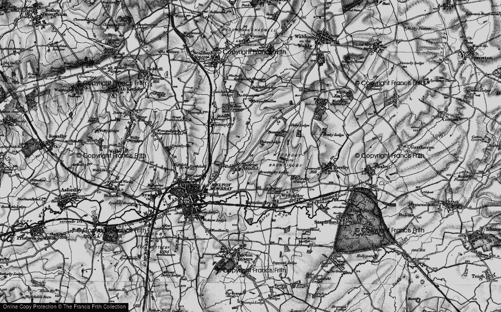 Old Map of Thorpe Arnold, 1899 in 1899