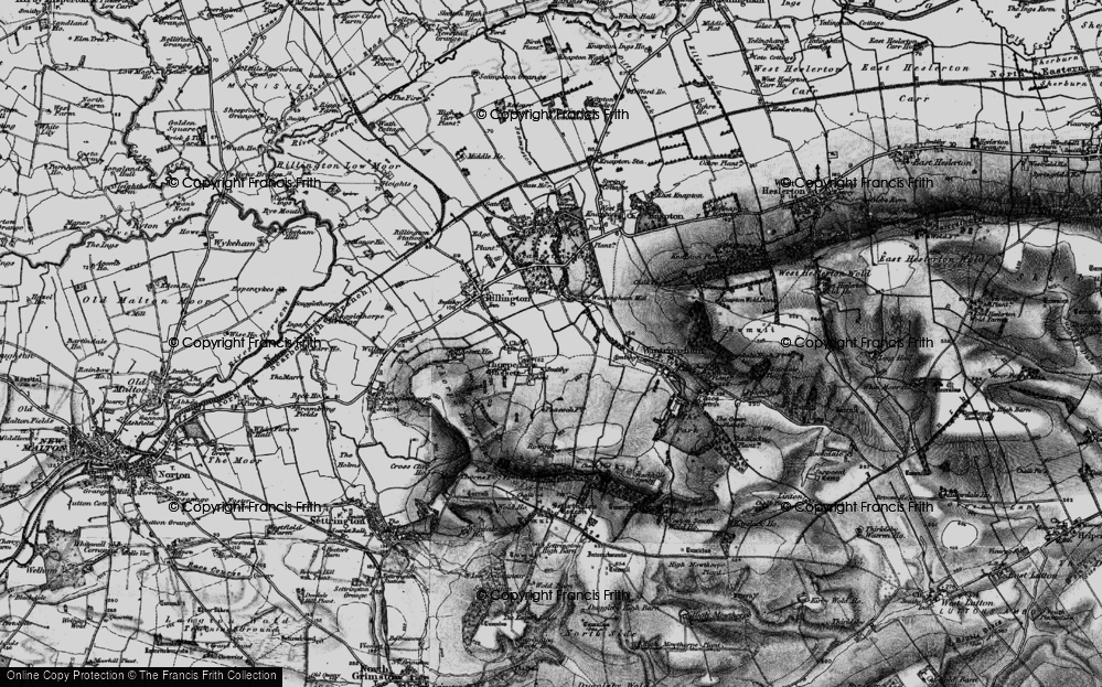 Old Map of Thorpe Bassett, 1898 in 1898