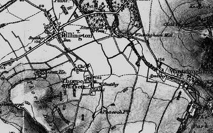 Old map of Thorpe Bassett in 1898