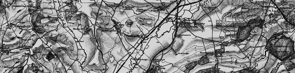 Old map of Thorpe by Water in 1898