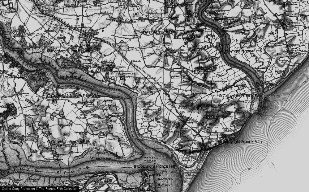 Old Map of Thorpe Common, 1896 in 1896