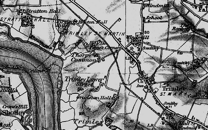 Old map of Thorpe Common in 1896