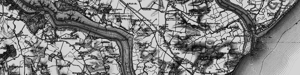 Old map of Thorpe Common in 1896