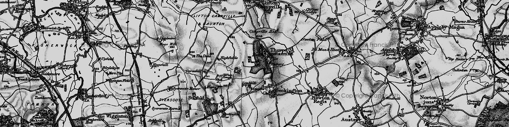 Old map of Thorpe Constantine in 1898