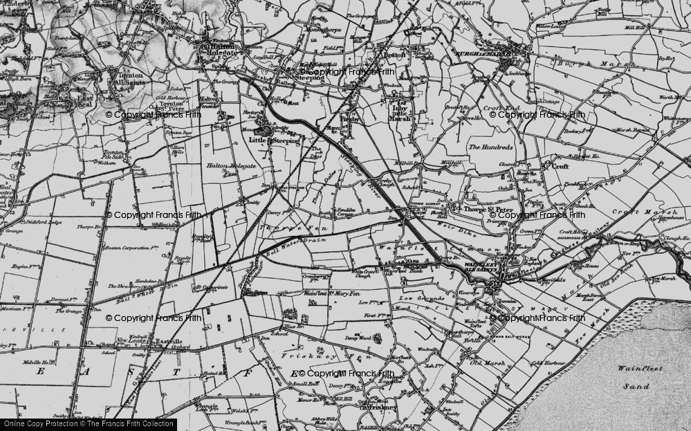 Old Map of Thorpe Fendykes, 1899 in 1899