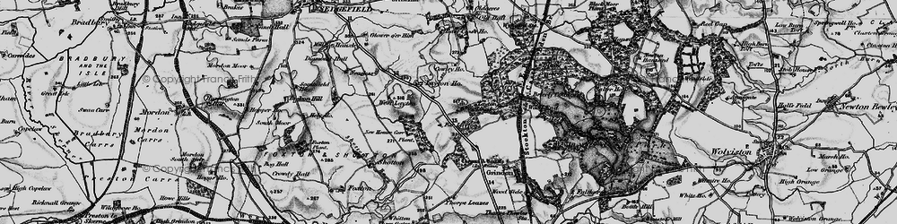 Old map of Thorpe Larches in 1898