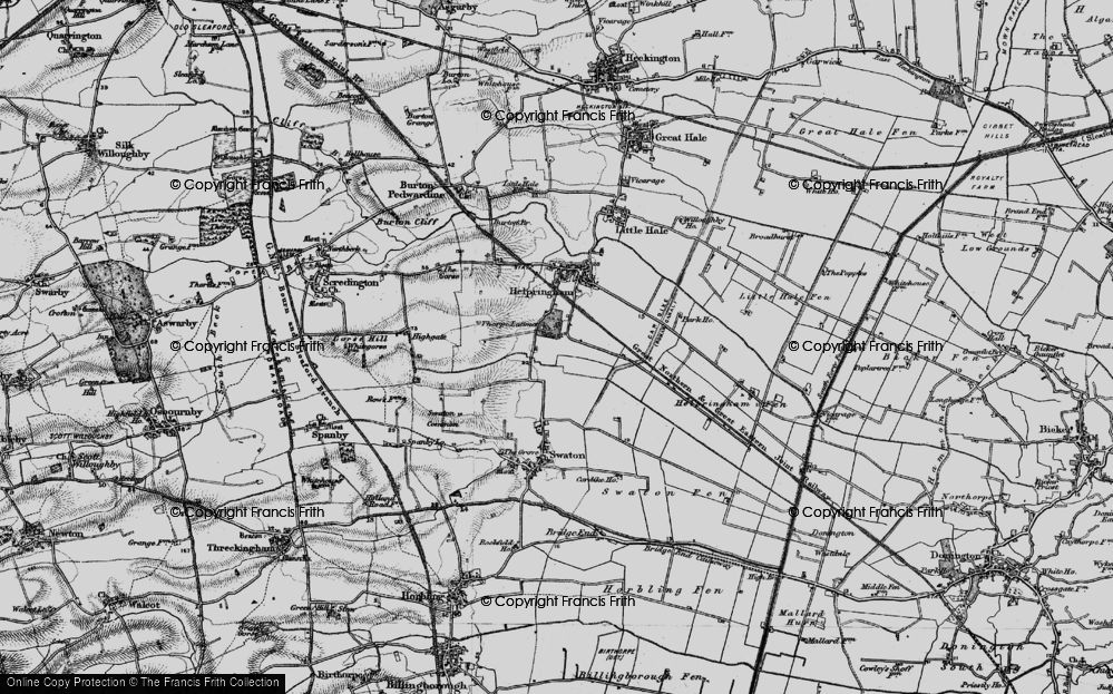 Old Map of Thorpe Latimer, 1898 in 1898