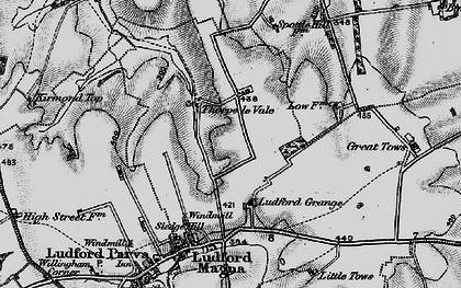 Old map of Thorpe le Vale in 1899