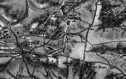 Old map of Thorpe Mandeville in 1896