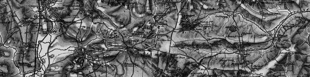 Old map of Thorpe Mandeville in 1896