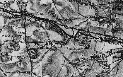 Old map of Thorpe Salvin in 1899
